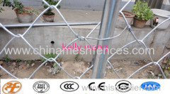 Haotian galvanized construction chain link mesh temporary fence factory