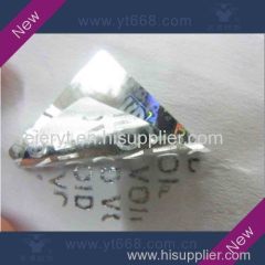 anti-fake security hologram tamper evident VOID sticker