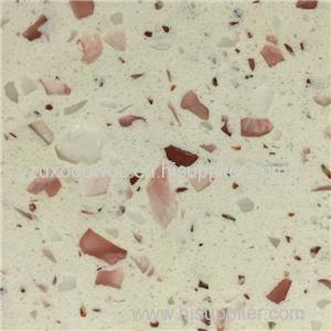 Artificial Pink Glass Quartz Stone Quartz