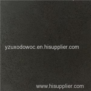 Pure Black Color Quartz Stone For Countertop