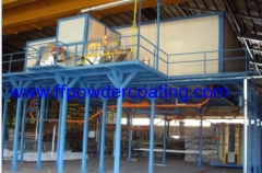 compact powder coating system