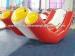 White / Red Inflatable Swimming Toys Pool Teeter Totter With Durable Handles