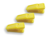 ABS plastic spring clips yellow flocked non-slip hanger attachments