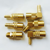 Copper material dry break couplings for injection molding coolant system