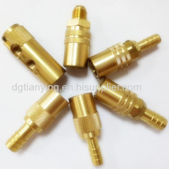 Copper material dry break couplings for injection molding coolant system