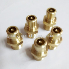 Copper material dry break couplings for injection molding coolant system