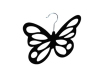 Black velvet stylish butterfly scarf hanger non-slip space saver