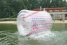 Transparent PVC Inflatable Water Roller / Aqua Roller On Lake