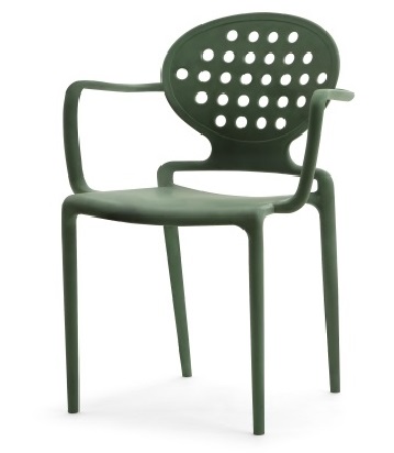 modern outdoor plastic leisure arm Colette chair furniture