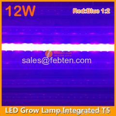 12W LED grow lamp 0.9m T5 integrated tube light