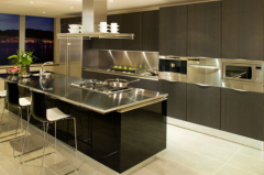 Melamine Series UK Style Kitchen Cabinet (Br-M012)