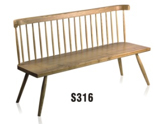 wholesale ashwood Windsor bench chair furniture