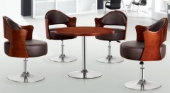 plywood meeting chair in stock/plywood swivel chair in stock/meeting swivel chair/reception chair furniture