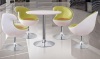 fiber glass meeting swivel chair in stock/fiber glass cafe chair in stock/fiber glass reception chair furniture