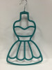 Stylish tee dress design turquoise velvet scarf hanger non-slip space saver