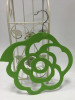 ABS plastic aqua velvet stylish flower design scarf hanger non-slip space saver