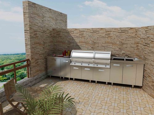 Stainless Steel Barbecue Cabinets for Outdoor Furniture (BR-SP011)