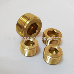 brass counter sunk head plug