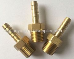 Brass hose barb fitting