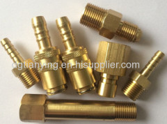 Cheap brass coupling 3/8 hose tail x 1/4 barbs pipe fittings