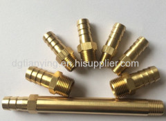 Cheap brass coupling 3/8 hose tail x 1/4 barbs pipe fittings