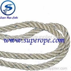 nylon fishing rope/ white nylon rope /3 Strands twist white nylon rope
