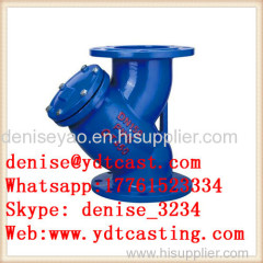 gray iron filter valve y type strainer