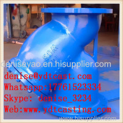 ductile iron y filter for water and oil medium temperature