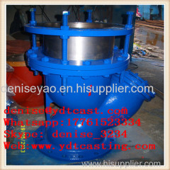 ductile iron y filter for water and oil medium temperature