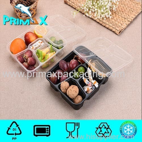 Disposable Five compartment hot sales food containers