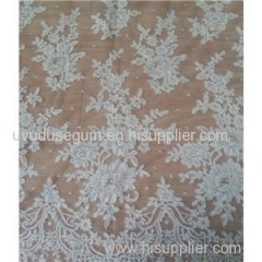 Embroidery Wedding Gown Lace Fabric (W9008)