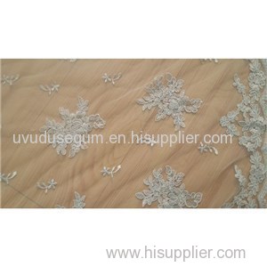 W9002 Off White Thread Bridal Lace Fabric (W9002)