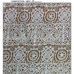 Chantilly Chemical Embroidered Net Lace Fabric (S8095)