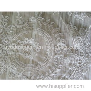 W9039 Bridal Lace Fabric With Sequins And Gold Thread (W9039)