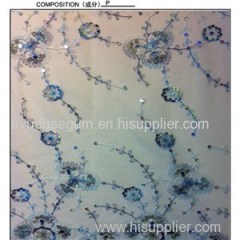 Embroidered Lace Fabric With Sequin For Umbrella(S8071)