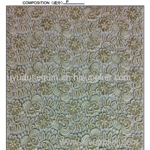 Latest Flower Design Heavy Cord Chemical Lace Fabric (S8067)