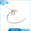 Wall mounted bathroom towel ring