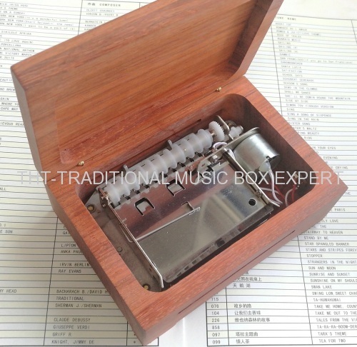 No Paint Wood Auto Motor Paper Strip Music Boxes