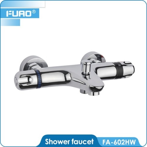 FUAO hot sale wall mounted thermostatic bath shower mixer