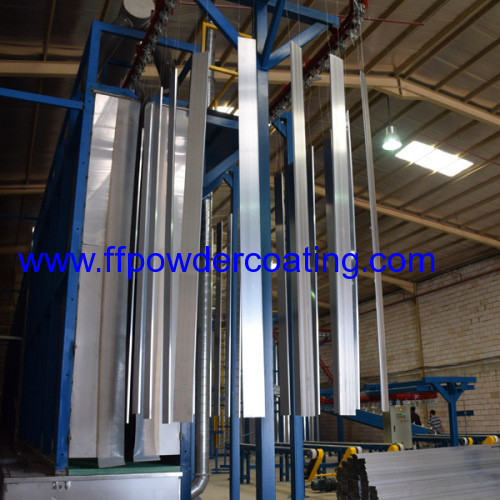 Vertical Powder Coating System for aluminum profiles