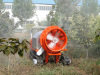 Agriculture using air-blowing sprayer