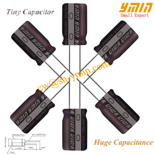 High Voltage Capacitor Radial Lead Aluminum Electrolytic Capacitor for LED Light