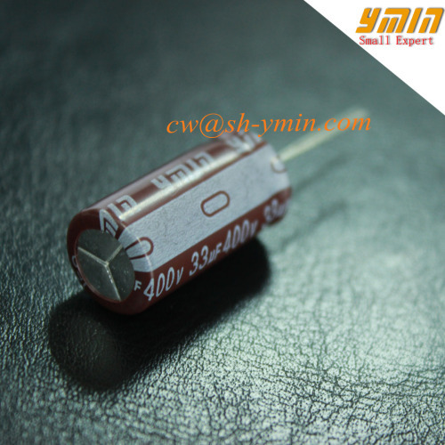 400V 33uF Capacitor 105C 6000 ~ 8000 Hours Ultra Long Life Electrolytic Capacitor Radial Type for Solar LED Lighting