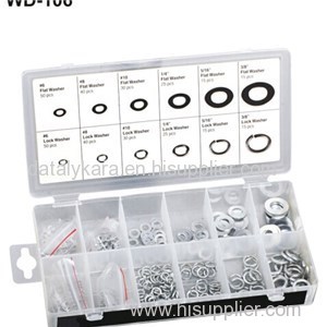 350PC FLAT LOCK WASHER ASSORTMENT