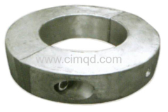 Anode for shaft in zinc+al