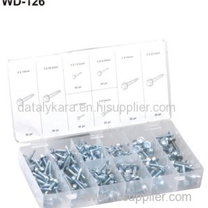 200PC HEX HEAD DRILL SCREW ASSORTMENT