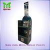 Fashion design corrugated cardboard floor displays for acrylic red wine racks