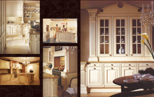 Classical Style Solid Wood Kitchen Furniture (Br-SA07A)
