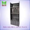 Glossy lamination corrugated cardboard display shelf for clothing with 3 Tiers