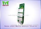 3 Tiers Green color custom cardboard displays shelf for LED bulbs